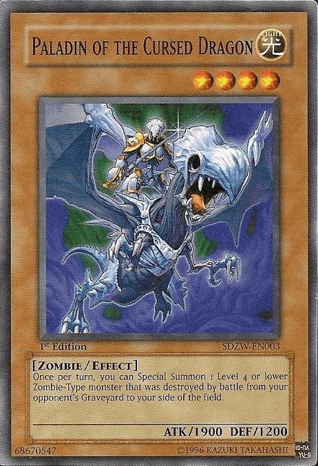 Paladin of the Cursed Dragon [SDZW-EN003] Common (ONLINE ORDER ONLY)
