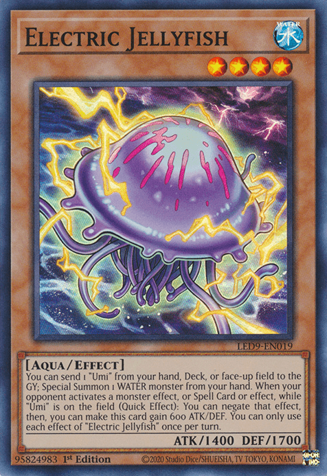 Electric Jellyfish [LED9-EN019] Super Rare (ONLINE ORDER ONLY)