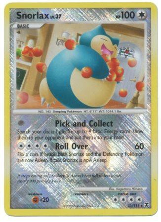 Snorlax (33/111) (League Promo) [Platinum: Rising Rivals] (Online Only)