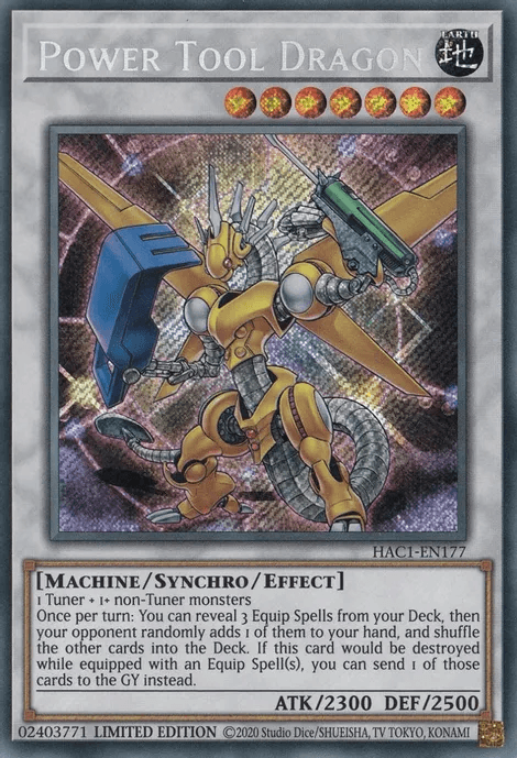 Power Tool Dragon [HAC1-EN177] Secret Rare (ONLINE ORDER ONLY)