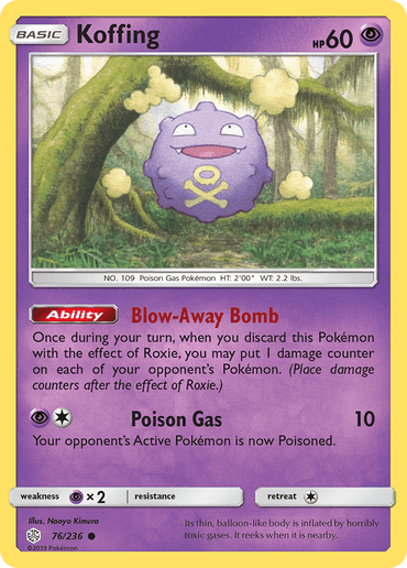 Koffing (76/236) [Sun & Moon: Cosmic Eclipse] (Online Only)
