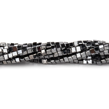 1-2mm Black Diamond Unfaceted Cube Beads 15 inch 255 pieces (ONLINE ORDER ONLY)