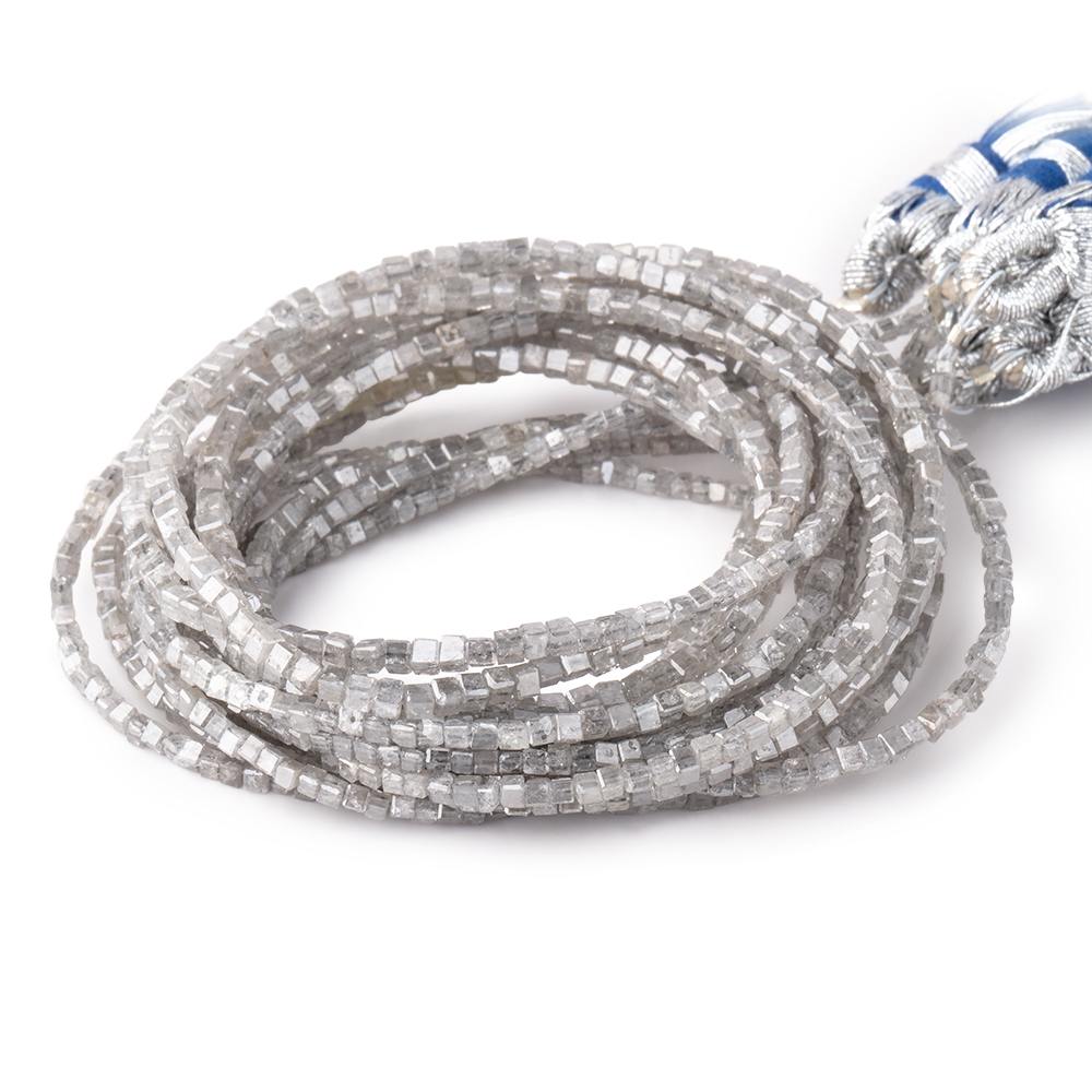 1-2mm Champagne Diamond Unfaceted Cube Beads 15 inch 255 pieces (ONLINE ORDER ONLY)