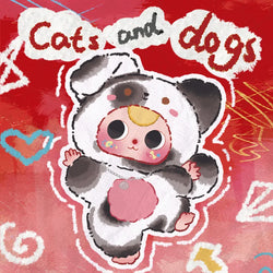 Baby Three Cats and Dogs Plush Series Blind Box (ONLINE ORDER ONLY)