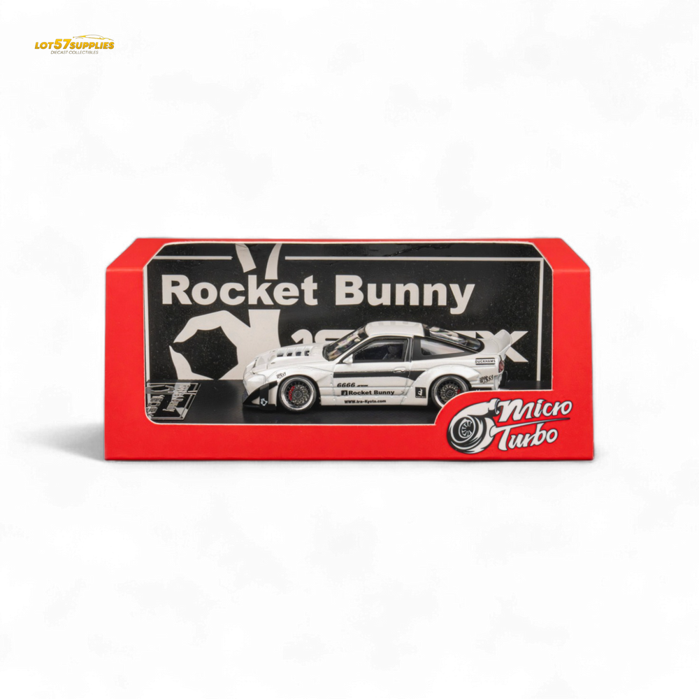 MicroTurbo Custom 180SX - Pandem Rocket Bunny White 1:64 (ONLINE ORDER ONLY)