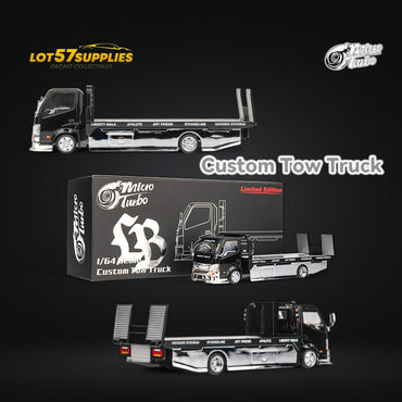 MicroTurbo HINO 300 Custom Flatbed Truck AIT Limited Edition Flatbed 1:64 (ONLINE ORDER ONLY)