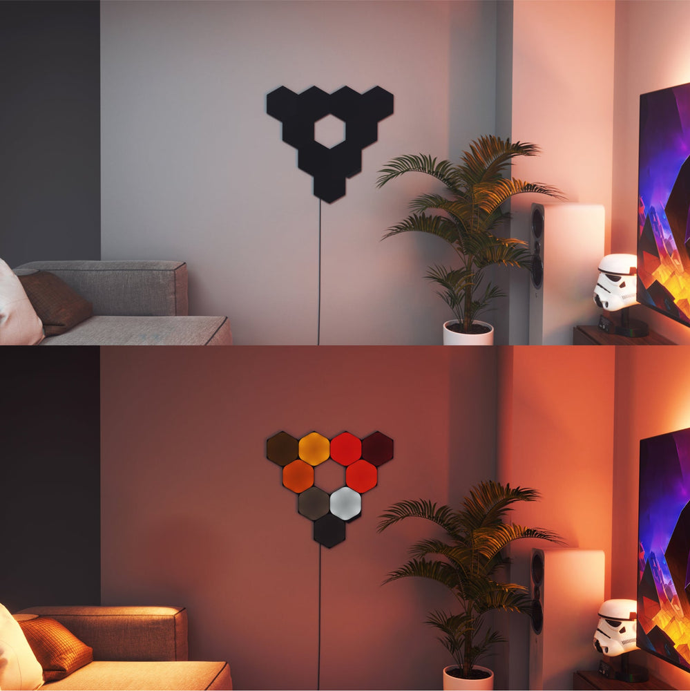 Shapes Limited Edition Ultra Black Hexagons Smarter Kit (9 Panels)