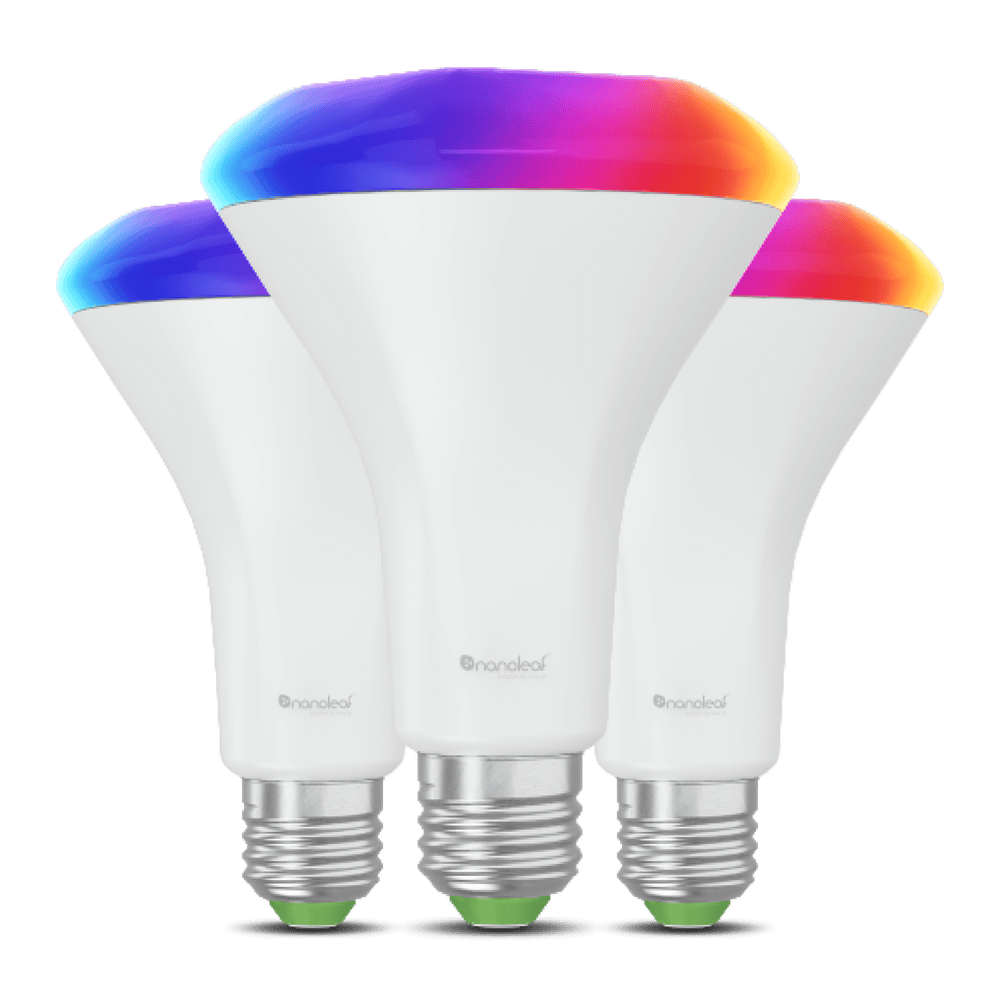 Nanoleaf Essentials | Smart BR30 | 750Lm | White | 2700K-6500K | 120V | E26, NA | 3 Pack (Online Order Only)