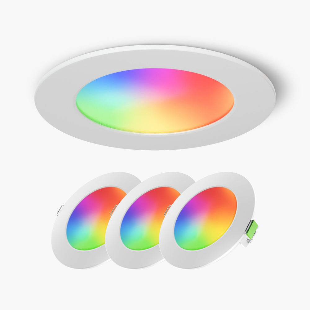 Nanoleaf Essentials | Smart Downlight | NA- 650Lm | White | 4" | 2700K-6500K | 100V -120V | 9W | 4PK (Online Order Only)
