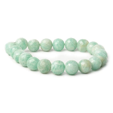 10-10.5mm Amazonite Faceted Round Beads 19 pieces (ONLINE ORDER ONLY)