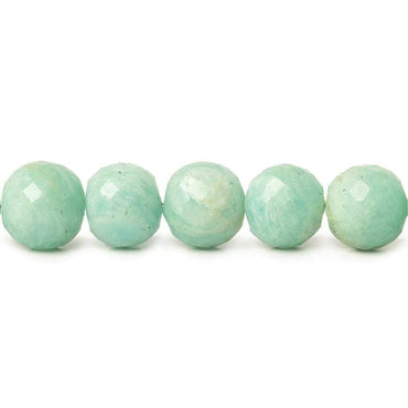 10-10.5mm Amazonite Faceted Round Beads 19 pieces (ONLINE ORDER ONLY)