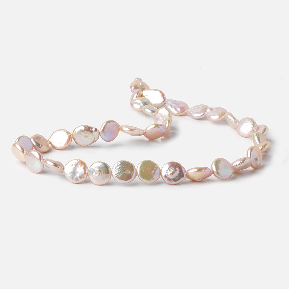 10-10.5mm Ballet Pink Coin Freshwater Pearl 16 inch 33 pieces (ONLINE ORDER ONLY)