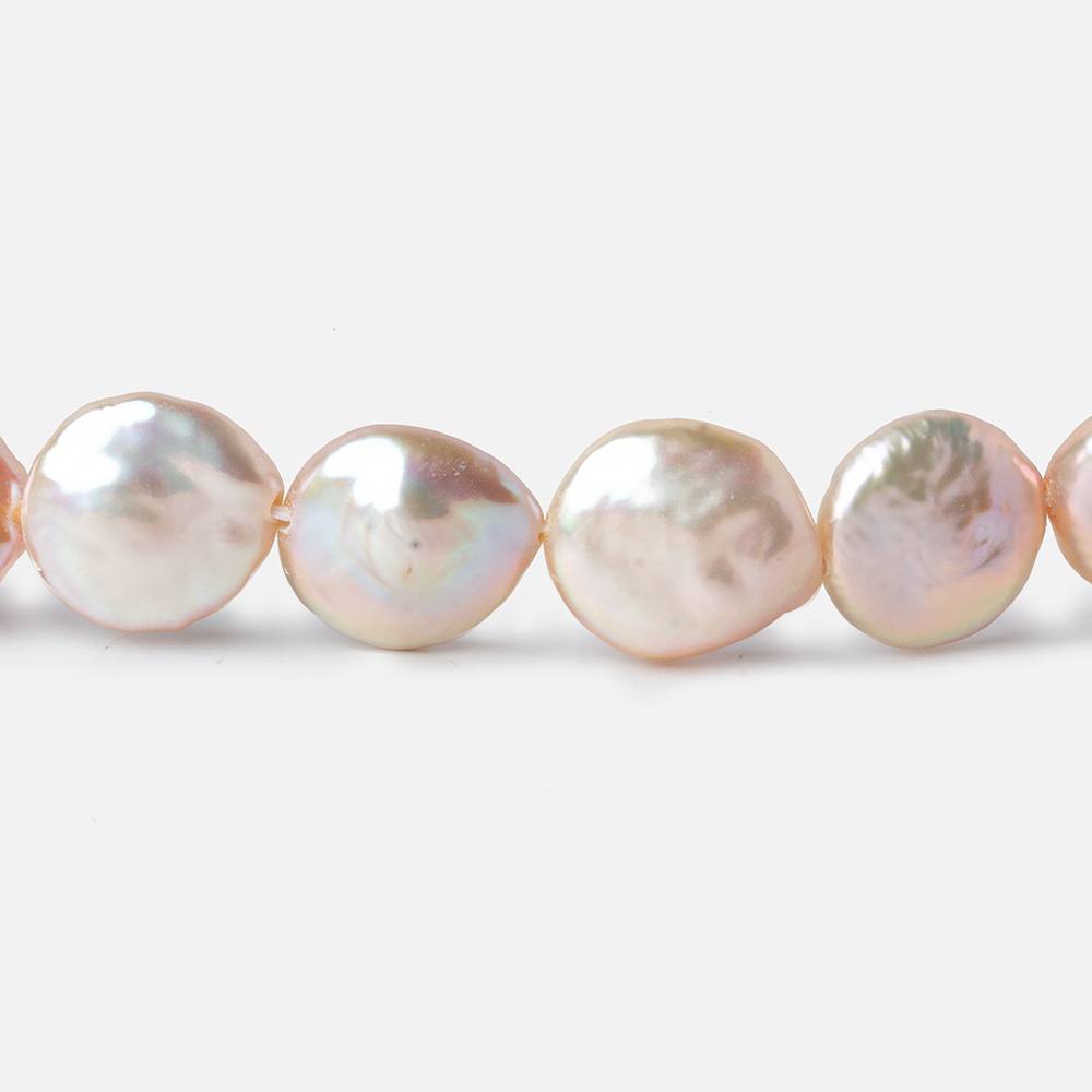 10-10.5mm Ballet Pink Coin Freshwater Pearl 16 inch 33 pieces (ONLINE ORDER ONLY)