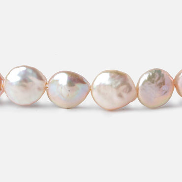 10-10.5mm Ballet Pink Coin Freshwater Pearl 16 inch 33 pieces (ONLINE ORDER ONLY)