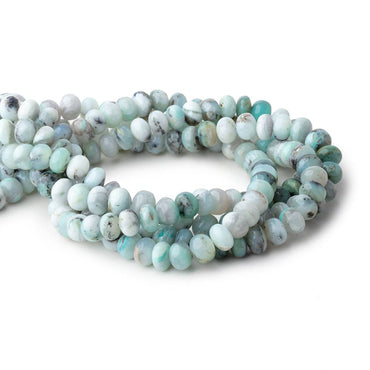 10-10.5mm Blue Peruvian Opal Plain Rondelle Beads 16 inch 54 pieces (ONLINE ORDER ONLY)