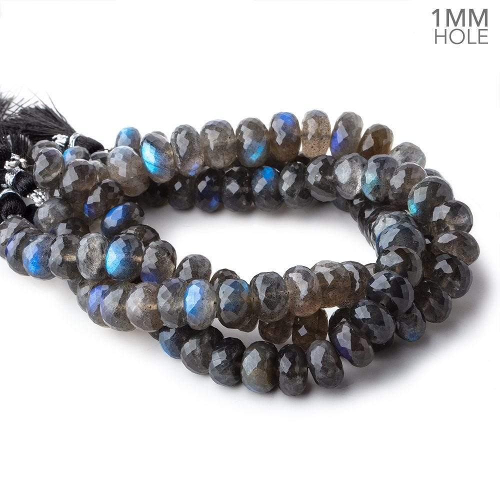 9mm Labradorite Faceted Rondelle Beads 9 inch 35 pieces AAA 1mm Hole (ONLINE ORDER ONLY)