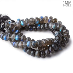 9mm Labradorite Faceted Rondelle Beads 9 inch 35 pieces AAA 1mm Hole (ONLINE ORDER ONLY)