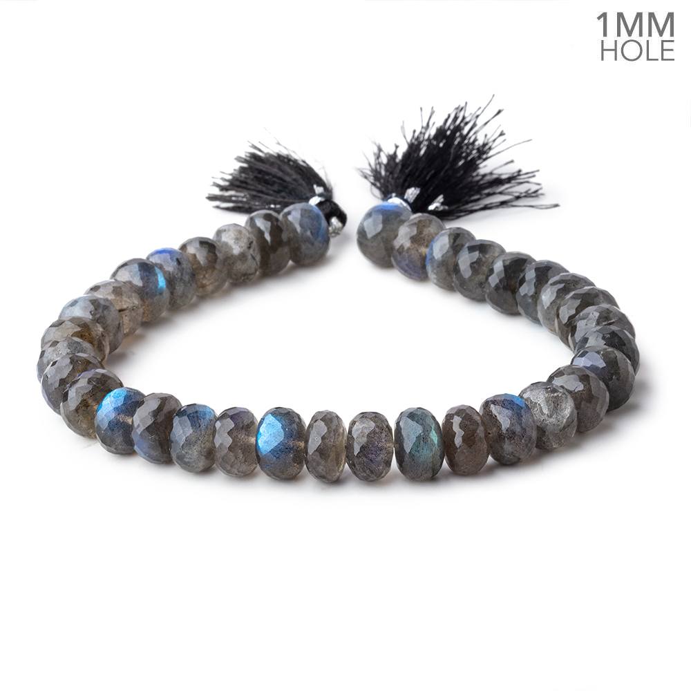 9mm Labradorite Faceted Rondelle Beads 9 inch 35 pieces AAA 1mm Hole (ONLINE ORDER ONLY)