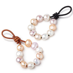 10-10.5mm TriColor Large Hole Baroque Pearls Set of 10 (ONLINE ORDER ONLY)