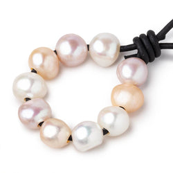 10-10.5mm TriColor Large Hole Baroque Pearls Set of 10 (ONLINE ORDER ONLY)