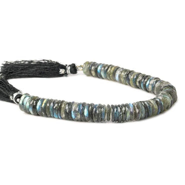 10-15mm Labradorite faceted heshi beads 7.25 inches 65 pieces (ONLINE ORDER ONLY)