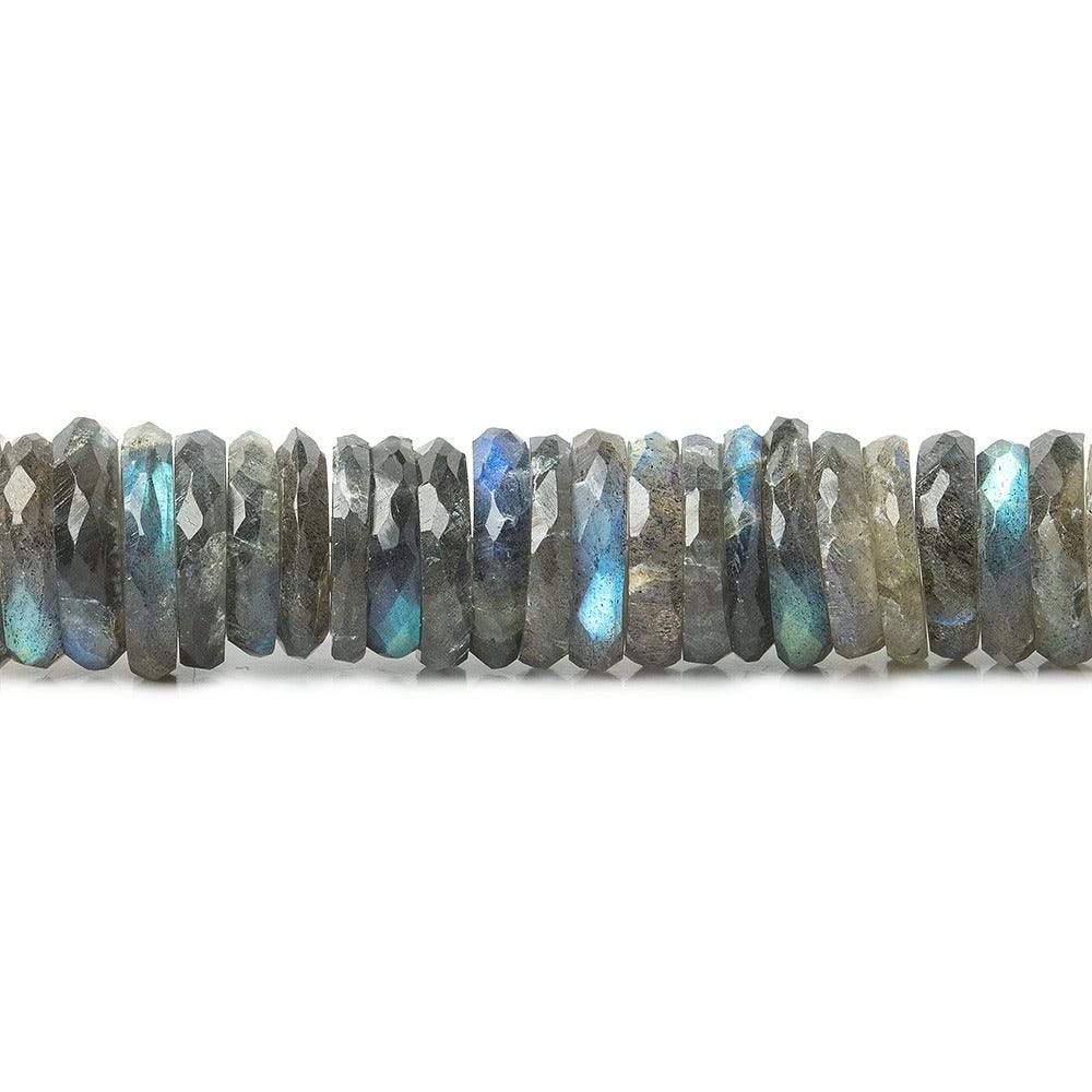 10-15mm Labradorite faceted heshi beads 7.25 inches 65 pieces (ONLINE ORDER ONLY)