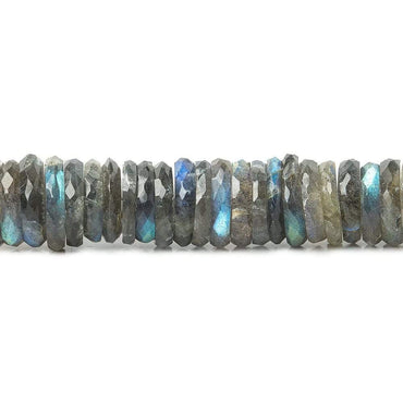 10-15mm Labradorite faceted heshi beads 7.25 inches 65 pieces (ONLINE ORDER ONLY)