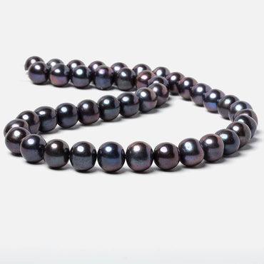 10-11mm Blue Peacock Off Round Freshwater Pearls, 15.5 inch, 42 pieces (ONLINE ORDER ONLY)