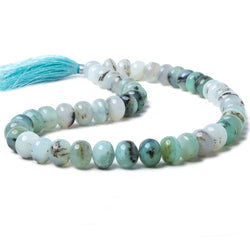 10-11mm Blue Peruvian Opal plain rondelle beads 16 inch 50 pieces AA (ONLINE ORDER ONLY)
