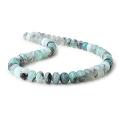 10-11mm Blue Peruvian Opal Plain Rondelle Beads 16 inch 57 pieces (ONLINE ORDER ONLY)