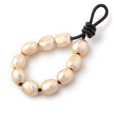10-11mm Butter Yellow Large Hole Baroque Pearls Set of 10 (ONLINE ORDER ONLY)