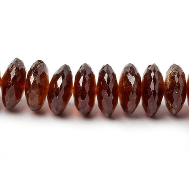 10-11mm Hessonite Garnet German Faceted Rondelle 16 inch 97 pieces (ONLINE ORDER ONLY)