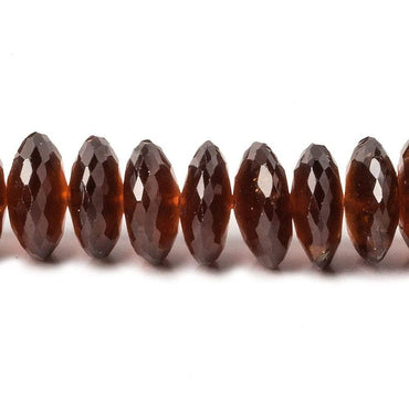 10-11mm Hessonite German Faceted Rondelle Beads 15 inch 86 pieces (ONLINE ORDER ONLY)