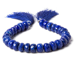 10-11mm Lapis Lazuli Faceted Rondelle Beads 9 inch 29 pieces (ONLINE ORDER ONLY)