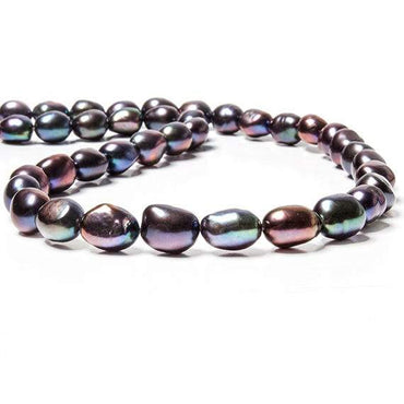 10-11mm Peacock Baroque Straight Drilled Freshwater Pearls 16 inch 39 pieces (ONLINE ORDER ONLY)