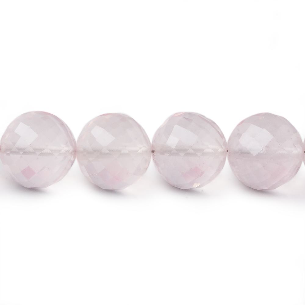 10-12mm Rose Quartz faceted round beads 16 inch 38 pieces AAA (ONLINE ORDER ONLY)