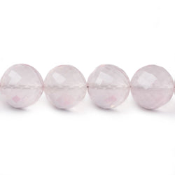 10-12mm Rose Quartz faceted round beads 16 inch 38 pieces AAA (ONLINE ORDER ONLY)