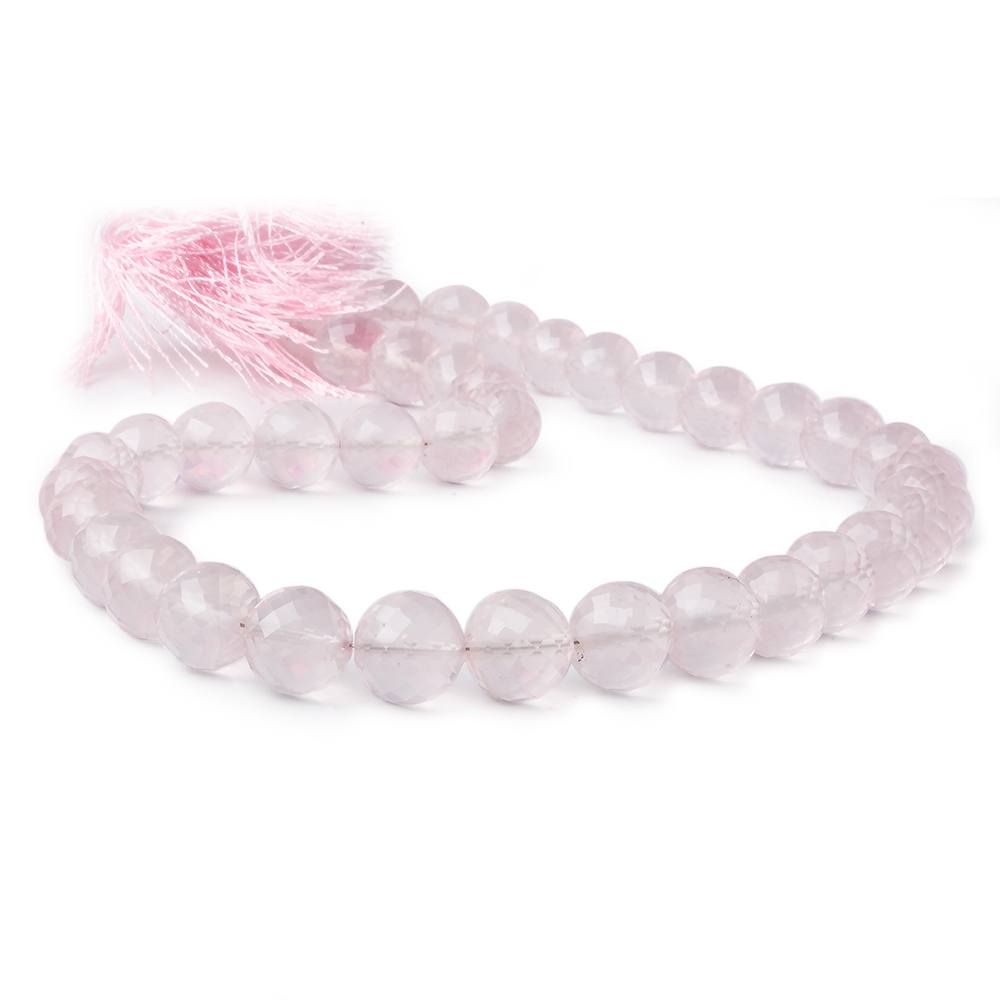10-12mm Rose Quartz faceted round beads 16 inch 38 pieces AAA (ONLINE ORDER ONLY)