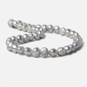 10-11mm Teal Silver Baroque large hole Freshwater Pearls 16 inch 50 pieces (ONLINE ORDER ONLY)