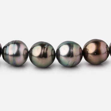 10-11mm Warm Tahitian Saltwater Pearl Beads 16 inch 38 Pieces AA (ONLINE ORDER ONLY)