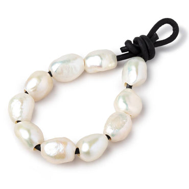 10-12mm Buttery White Large Hole Baroque Pearls Set of 10 (ONLINE ORDER ONLY)