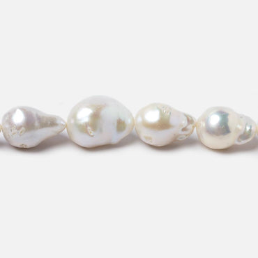 10-12mm Cream Ultra Baroque Freshwater Pearls 16 inch 28 pieces AA (ONLINE ORDER ONLY)
