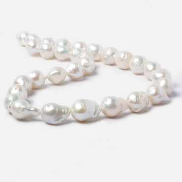 10-12mm Cream Ultra Baroque Freshwater Pearls 16 inch 28 pieces AA (ONLINE ORDER ONLY)