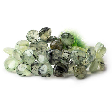 10-12mm Dendritic Prehnite Plain Heart Beads 7.5 inch 43 pieces (ONLINE ORDER ONLY)