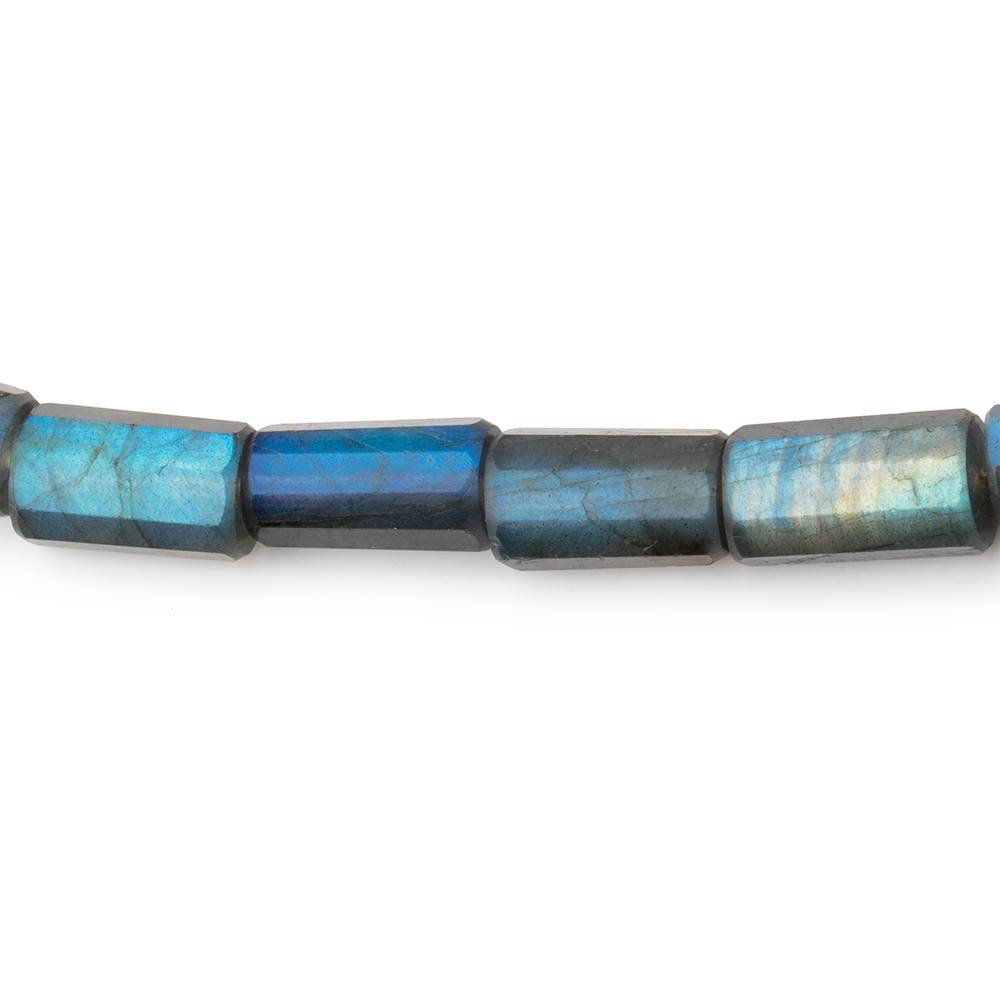10-12mm Labradorite Faceted Tube Beads 16 inch 29 pieces (ONLINE ORDER ONLY)