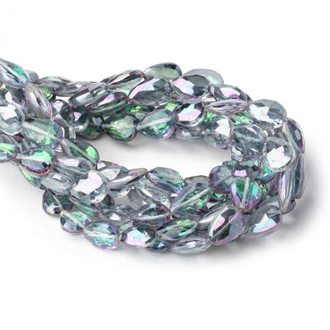 10-12mm Mystic White Topaz Straight Drill Faceted Pears 9 inch 19 Beads (ONLINE ORDER ONLY)