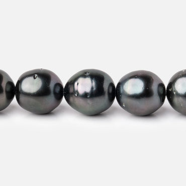 10-12mm Peacock Tahitian Round Saltwater Pearl strand 16 inch 35 pieces (ONLINE ORDER ONLY)
