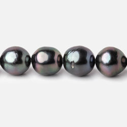 10-12mm Peacock Tahitian Round Saltwater Pearl strand 16 inch 37 pieces AA (ONLINE ORDER ONLY)