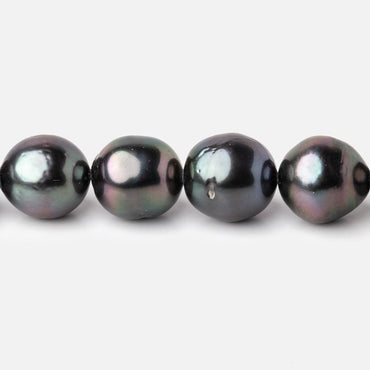 10-12mm Peacock Tahitian Round Saltwater Pearl strand 16 inch 37 pieces AA (ONLINE ORDER ONLY)