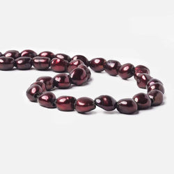 10-12mm Wine Baroque   2.5mm large hole Pearls 15 in. 32 pcs (ONLINE ORDER ONLY)